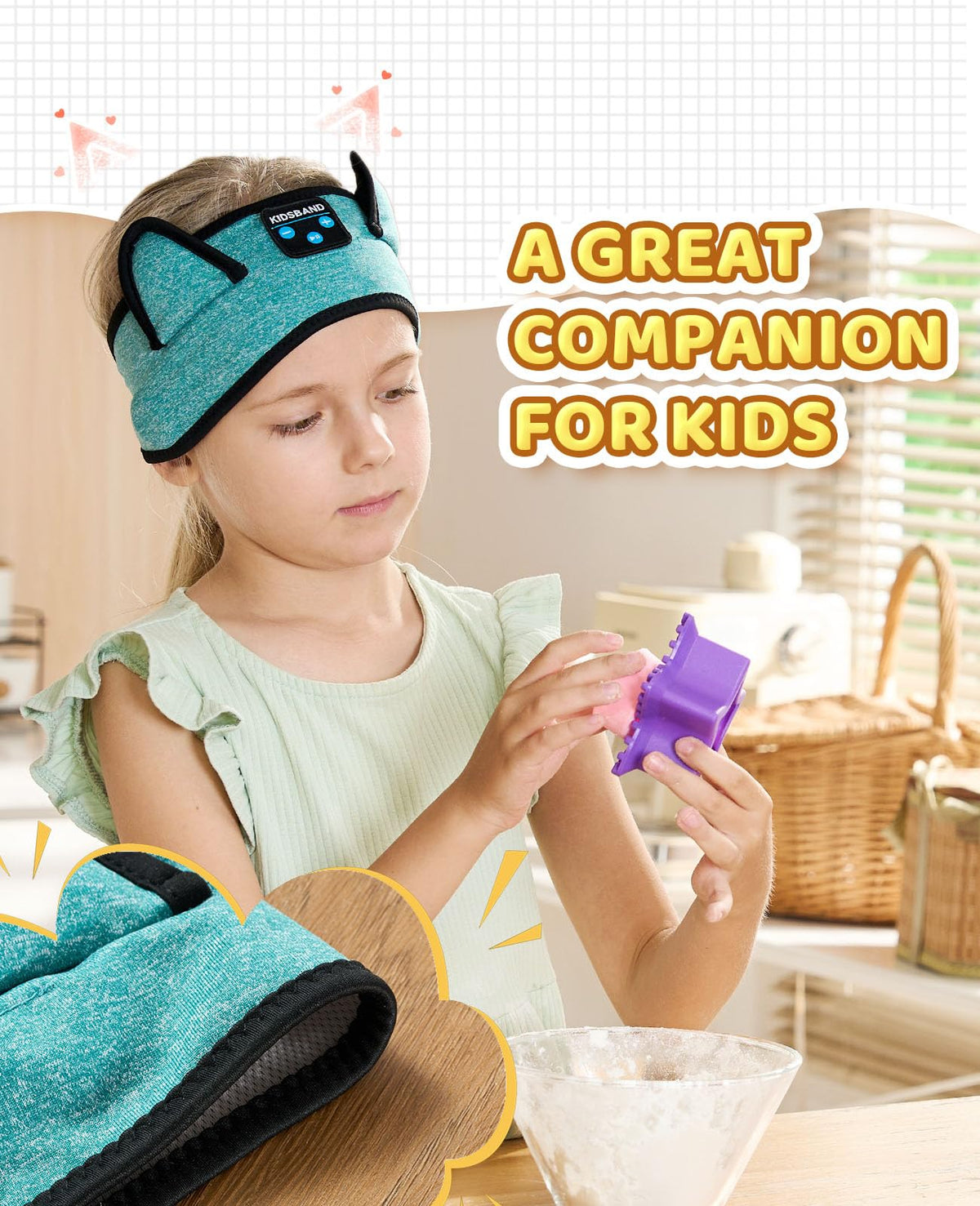 KIDSBAND lightweight foldable design fits in a school bag