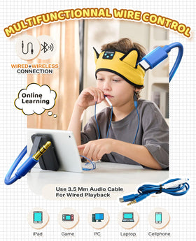 KIDSBAND lightweight design reduces ear pressure during long listening sessions.