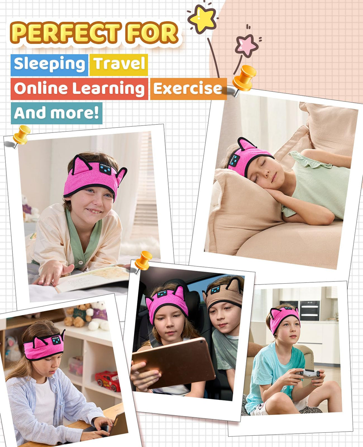KIDSBAND long battery life supports hours of listening.