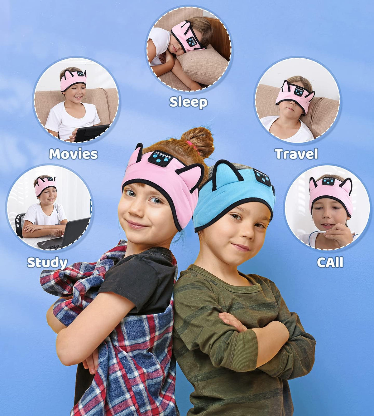 KIDSBAND soft washable band with breathable mesh lining