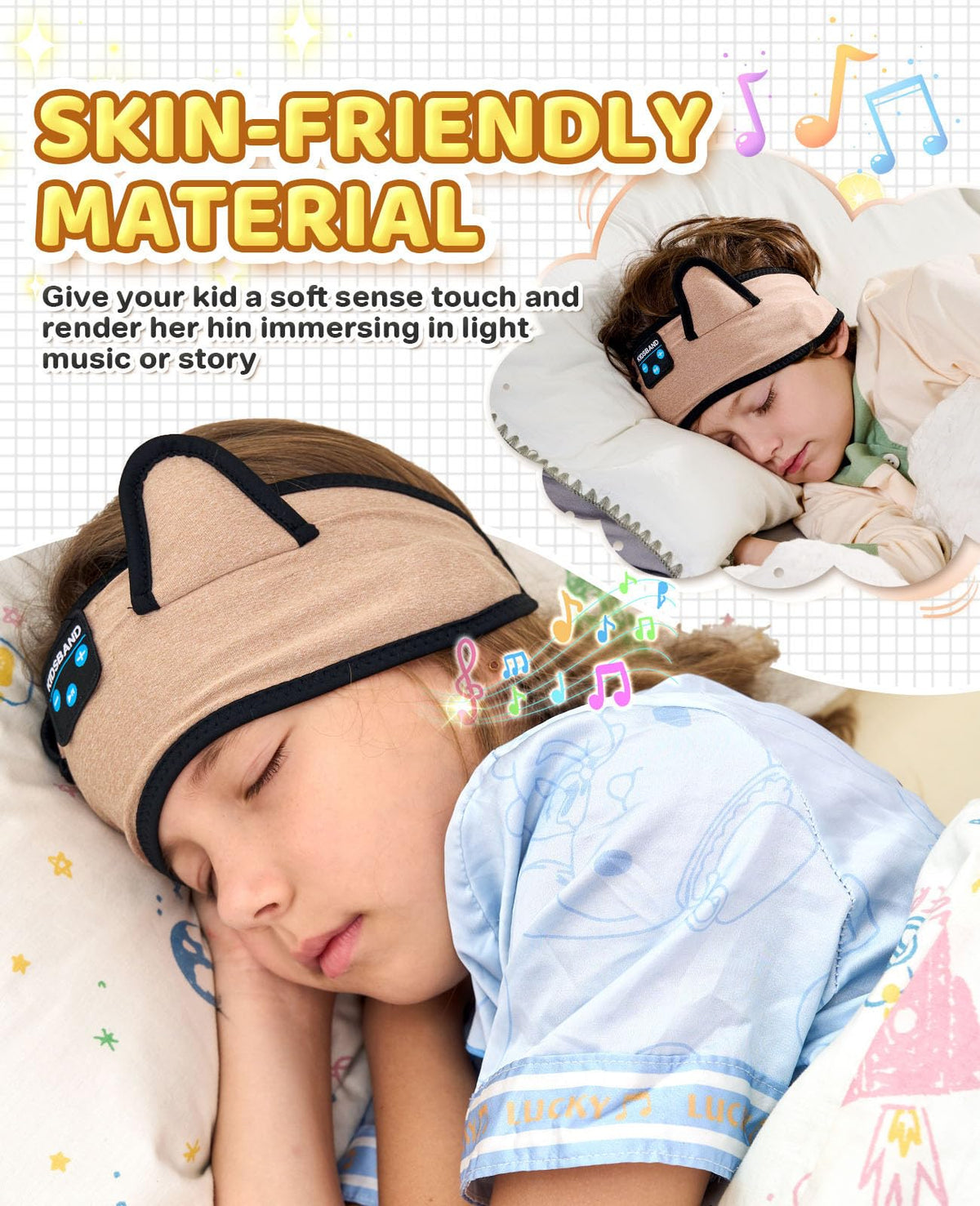 KIDSBAND soft-washable headband is easy to clean after busy days