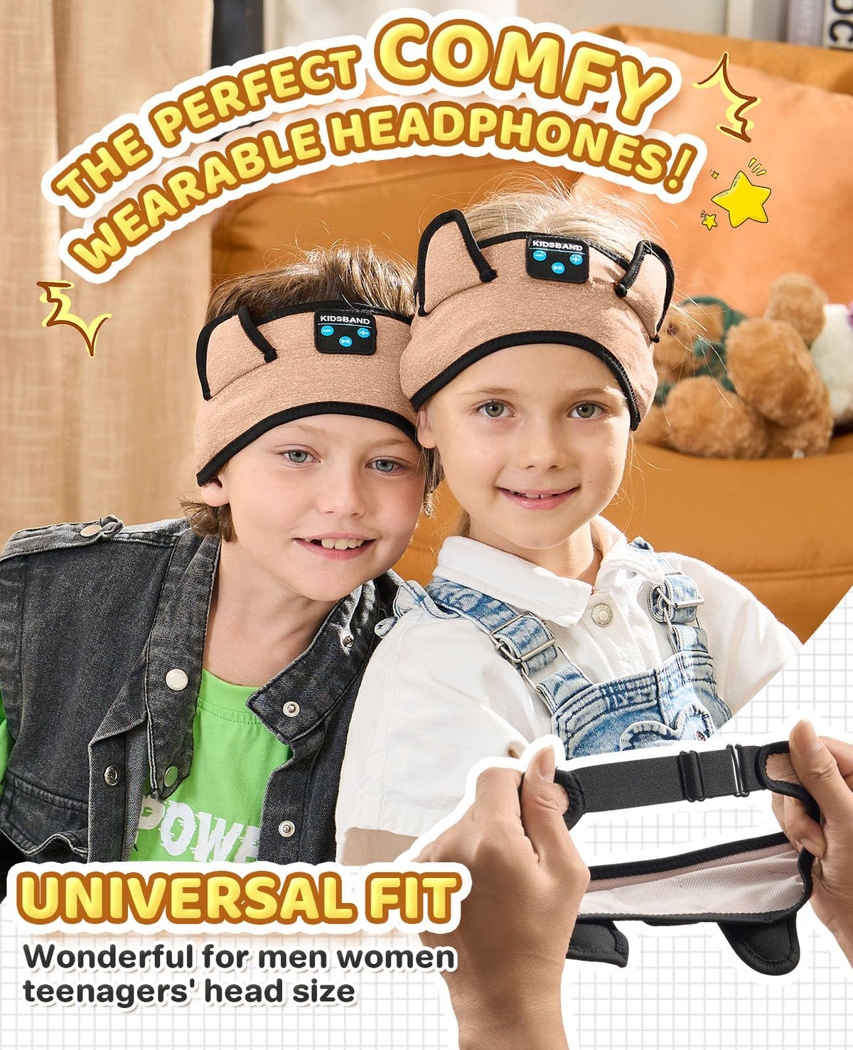KIDSBAND wireless and wired playback offers flexible listening options