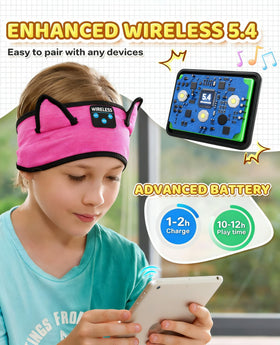 KIDSBAND wireless and wired playback works with tablets or laptops.