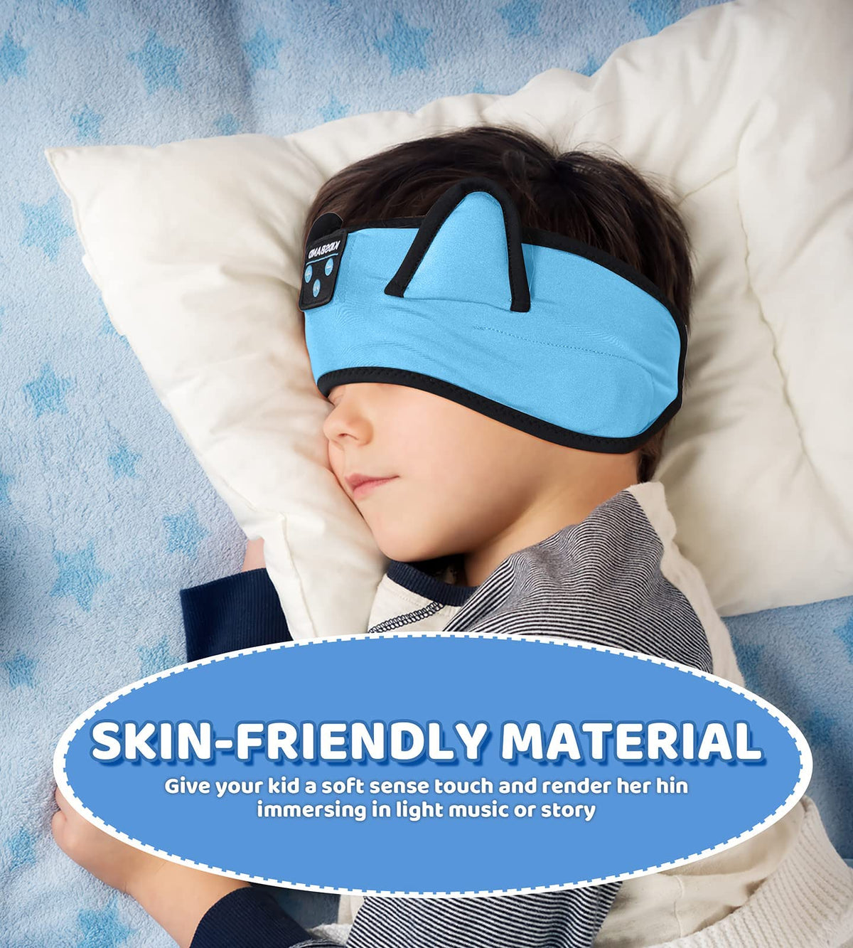 Detachable cord with KIDSBAND for reliable wired playback when needed.