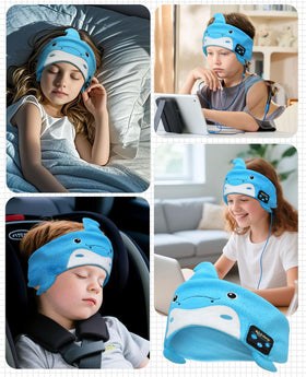 Kidsfuny headband in airplane cabin scenario