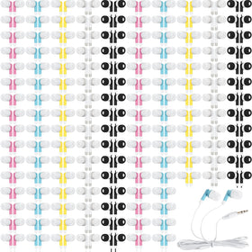 Kigeli bulk earbuds 300-pack in five colors for classrooms