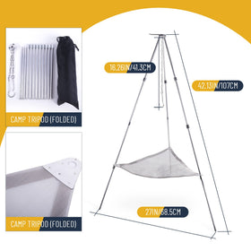Kikerike collapsible mesh pit in use for easy setup during camping