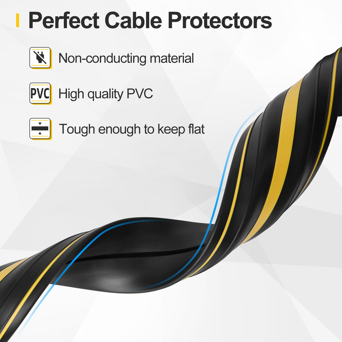 Kikerike floor cord cover channel close-up highlighting central channel