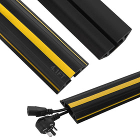 Kikerike floor cord cover top view for tidy cable management and safety