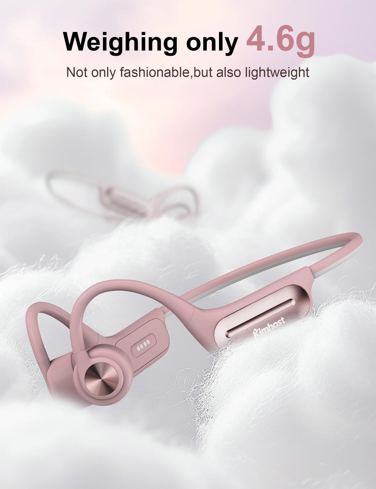 KIM HOST held in hand illustrating compact lightweight portability benefit