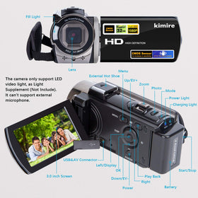 kimire camcorder compact design for easy portability during travel