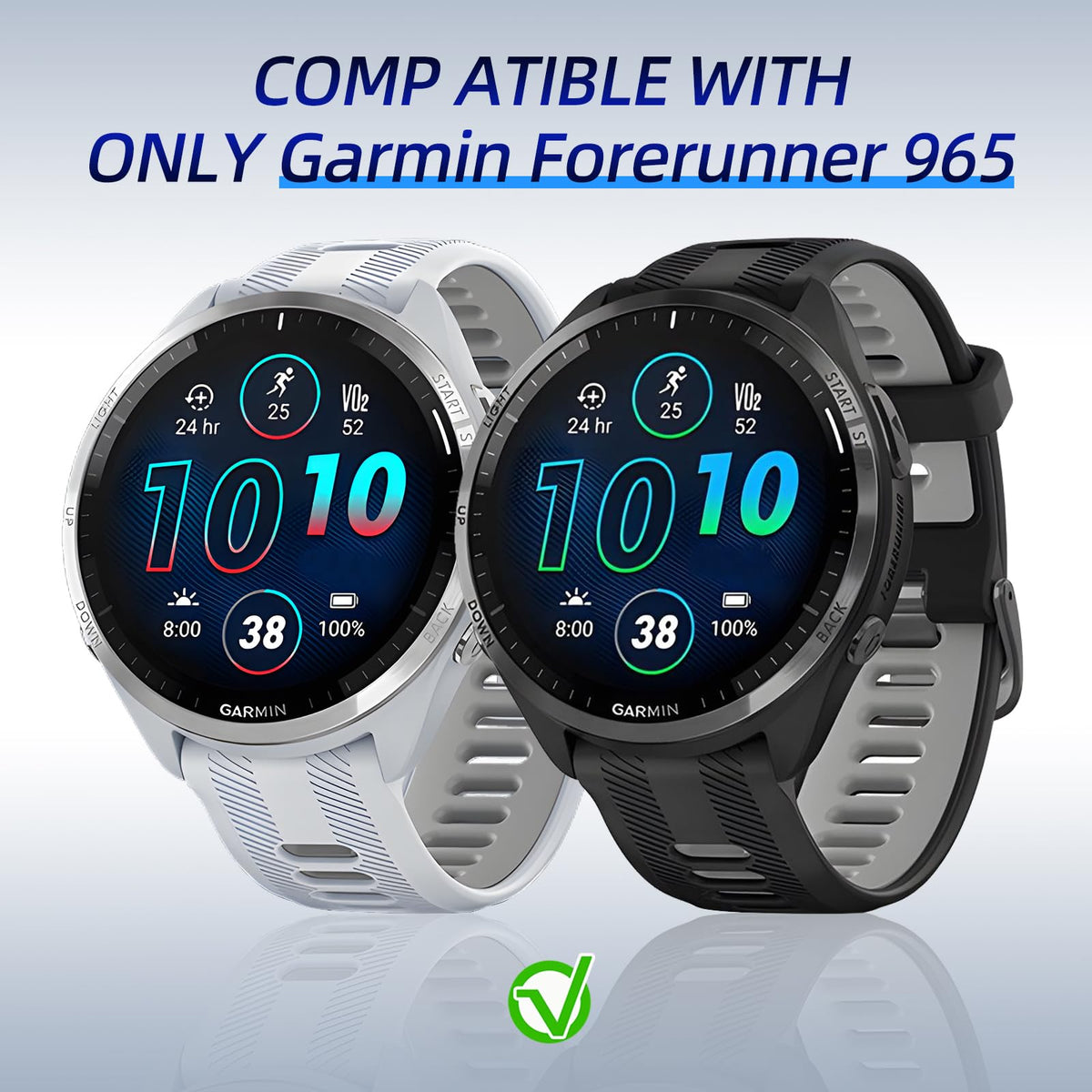 Kimiyaki full-coverage edge protection for Garmin Forerunner 965.