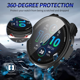 Kimiyaki slim hard PC bumper adds protection without bulk on Forerunner 965.
