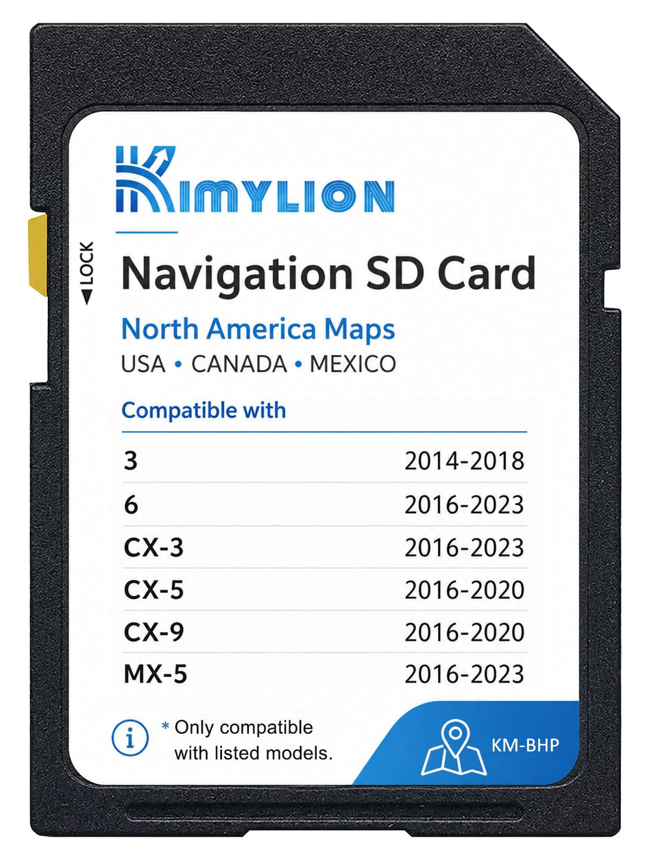 Kimylion front packaging showing SD card and seller branding for quick install benefit