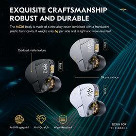 Kinboofi CCZ MC01 shell detail highlights durable PC material with UV lacquer finish.
