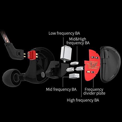Kinboofi KZ AS10 5BA driver detail highlighting precision multi-driver engineering