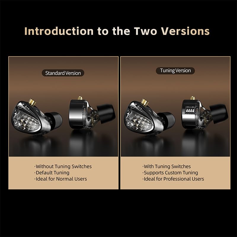 Kinboofi KZ ZA12 four-level tuning switch close-up enabling personalized sound.