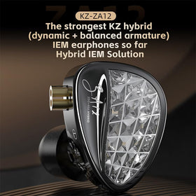 Kinboofi KZ ZA12 silver-plated cable close-up for cleaner signal and durability.