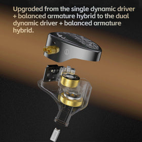 Kinboofi KZ ZA12 tuning switch closeup, shows customizable sound levels