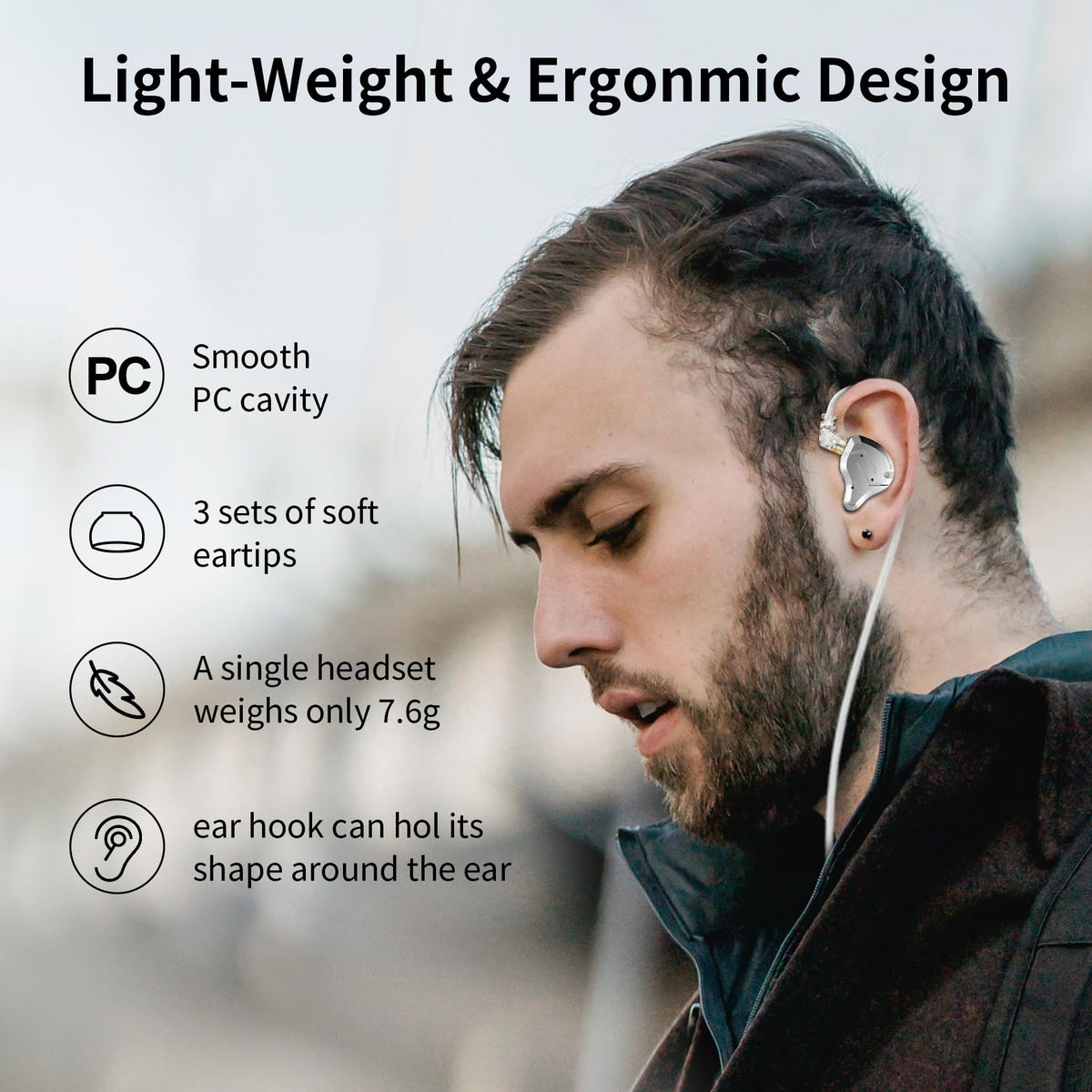 Kinboofi KZ ZS10 Pro shell detail revealing premium build and comfort