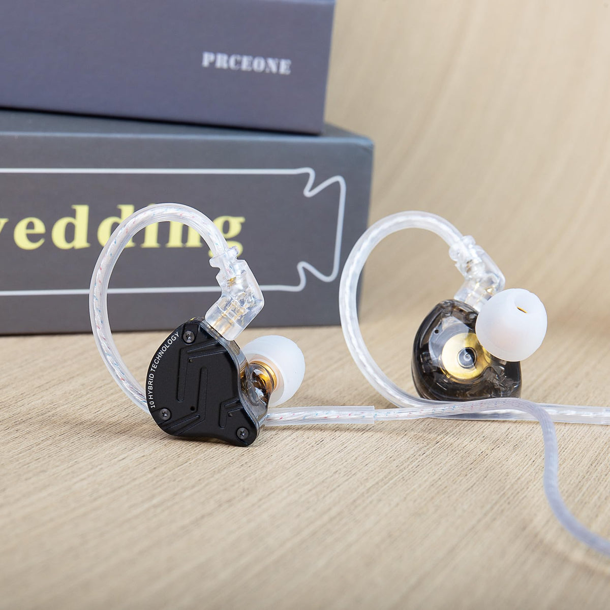 Kinboofi KZ ZS10 Pro X worn in ear during gaming for low latency and comfort