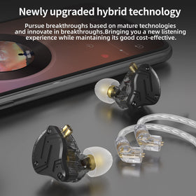 Kinboofi KZ ZS10 Pro X inline mic and 3.5mm jack providing voice chat compatibility