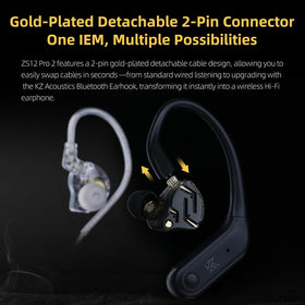 Kinboofi KZ ZS12 PRO 2-pin connector image shows secure wiring