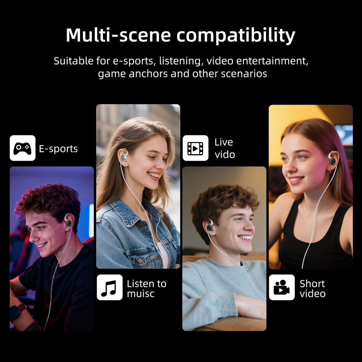 Kinboofi KZ ZS12 Pro ideal for gaming sessions and on-the-go listening