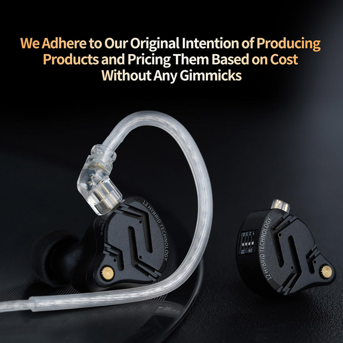 Kinboofi KZ ZS12 PRO X inner driver layout, 1DD+5BA hybrid design.