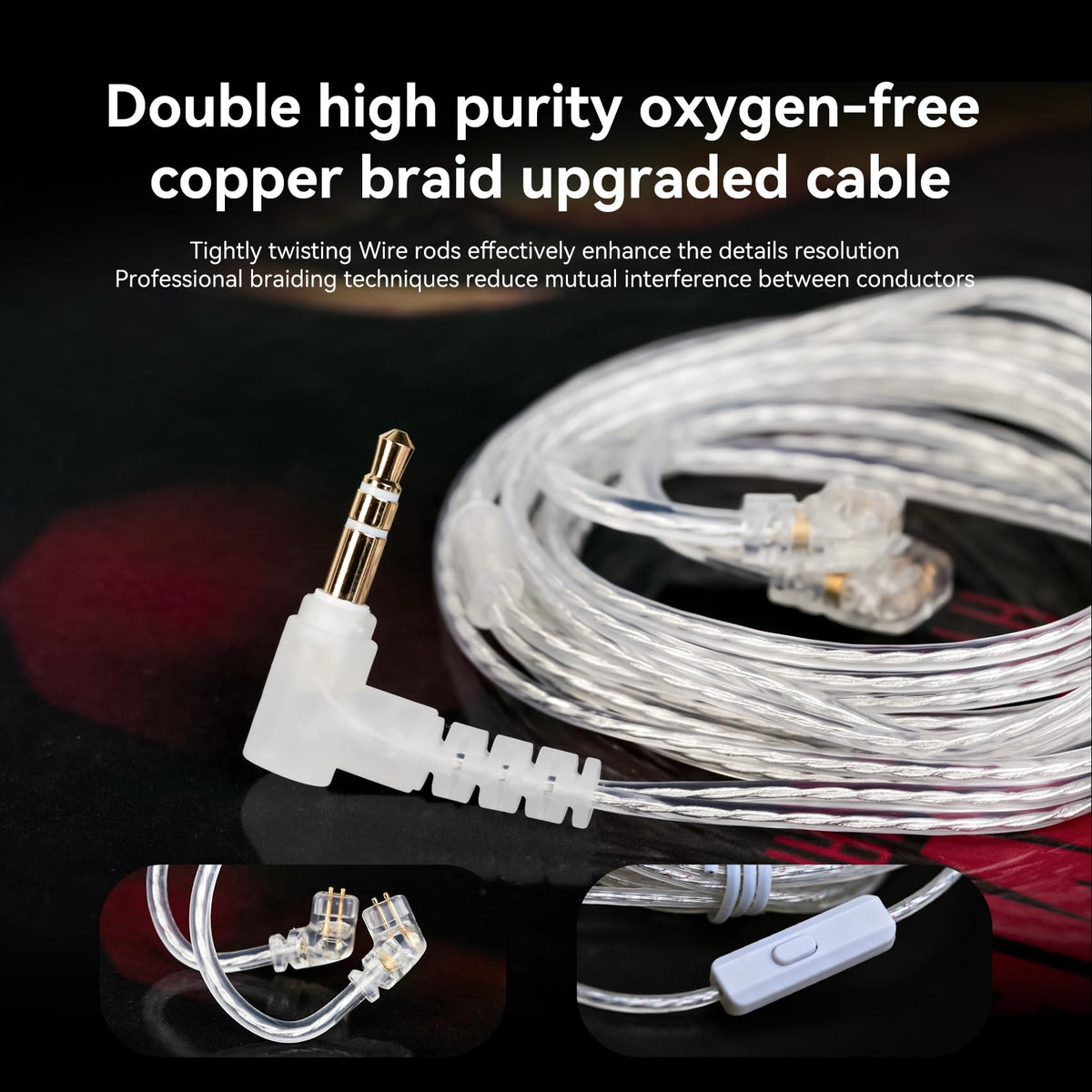 Kinboofi KZ ZSN PRO X four-strand cable reduces signal loss