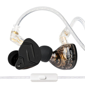 Kinboofi KZ ZSN PRO X earbuds front view with premium metal shell for durability