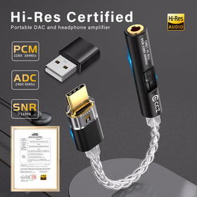 Kinboofi DAC audio-jack connection, stable plug for clear playback.