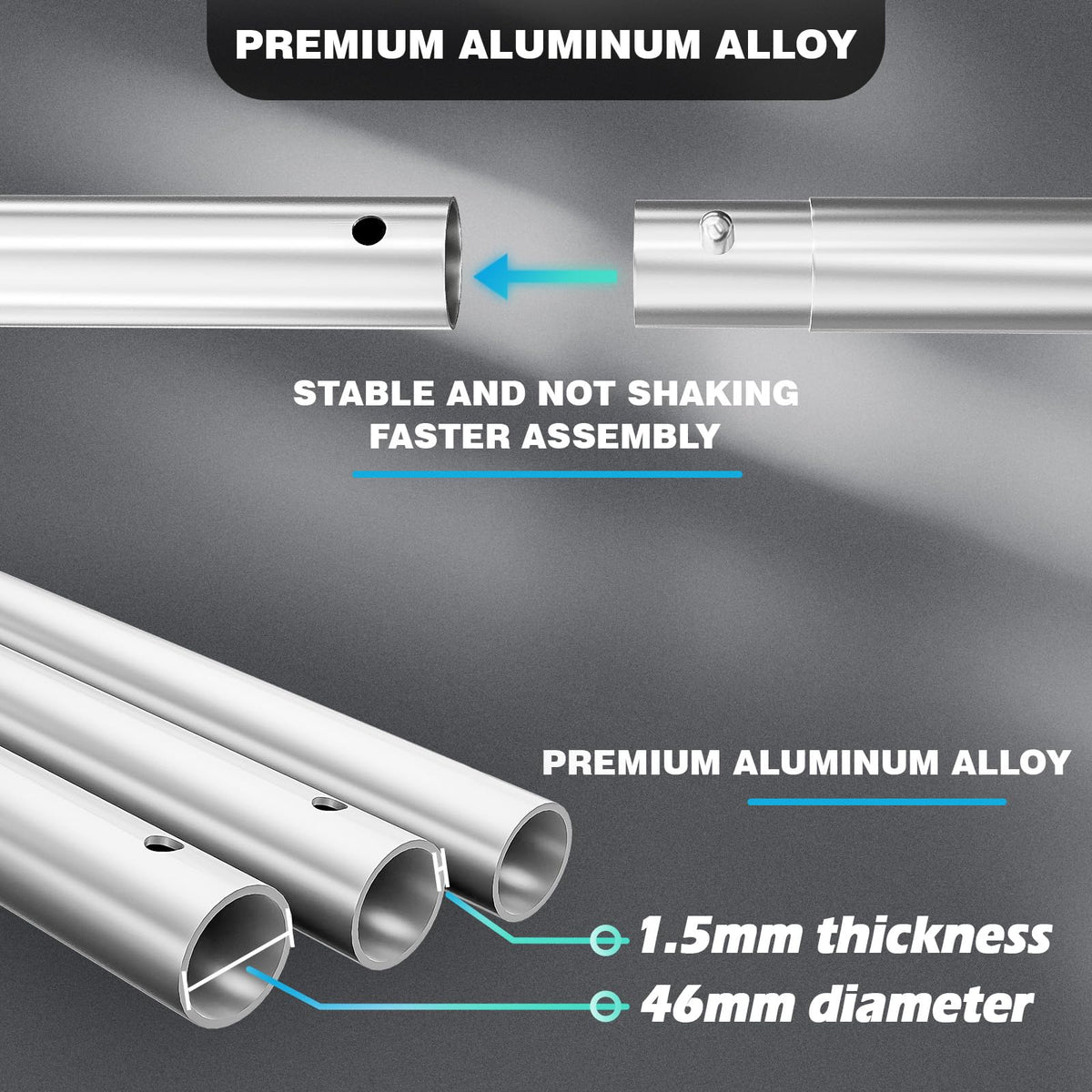 Kinchoix Starlink pole mount gen3 10ft aluminum body shows rust resistance.
