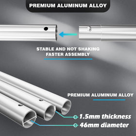 Kinchoix Starlink pole mount gen3 10ft aluminum body shows rust resistance.