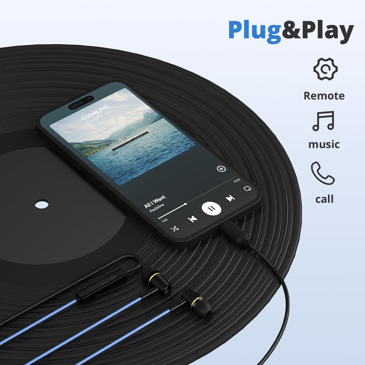 KINDEN immersive stereo sound with clear mids and deep bass.