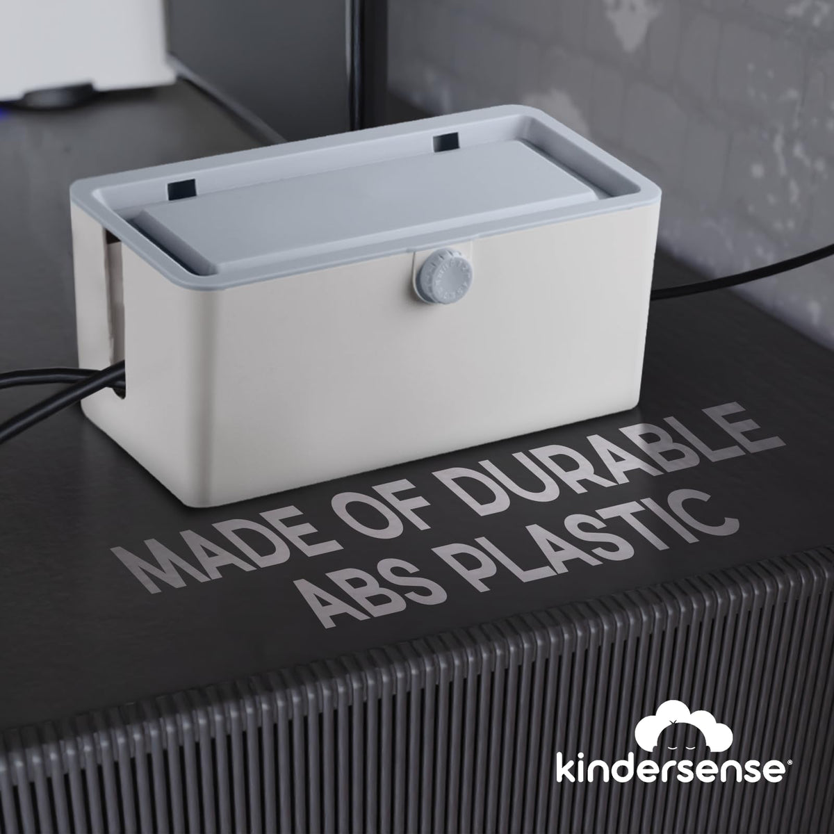 KinderSense compact dimensions 12 x 5.25 inches fit under desks.