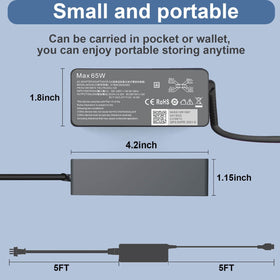 Port closeup showing USB-C port and power delivery options for Lenovo models