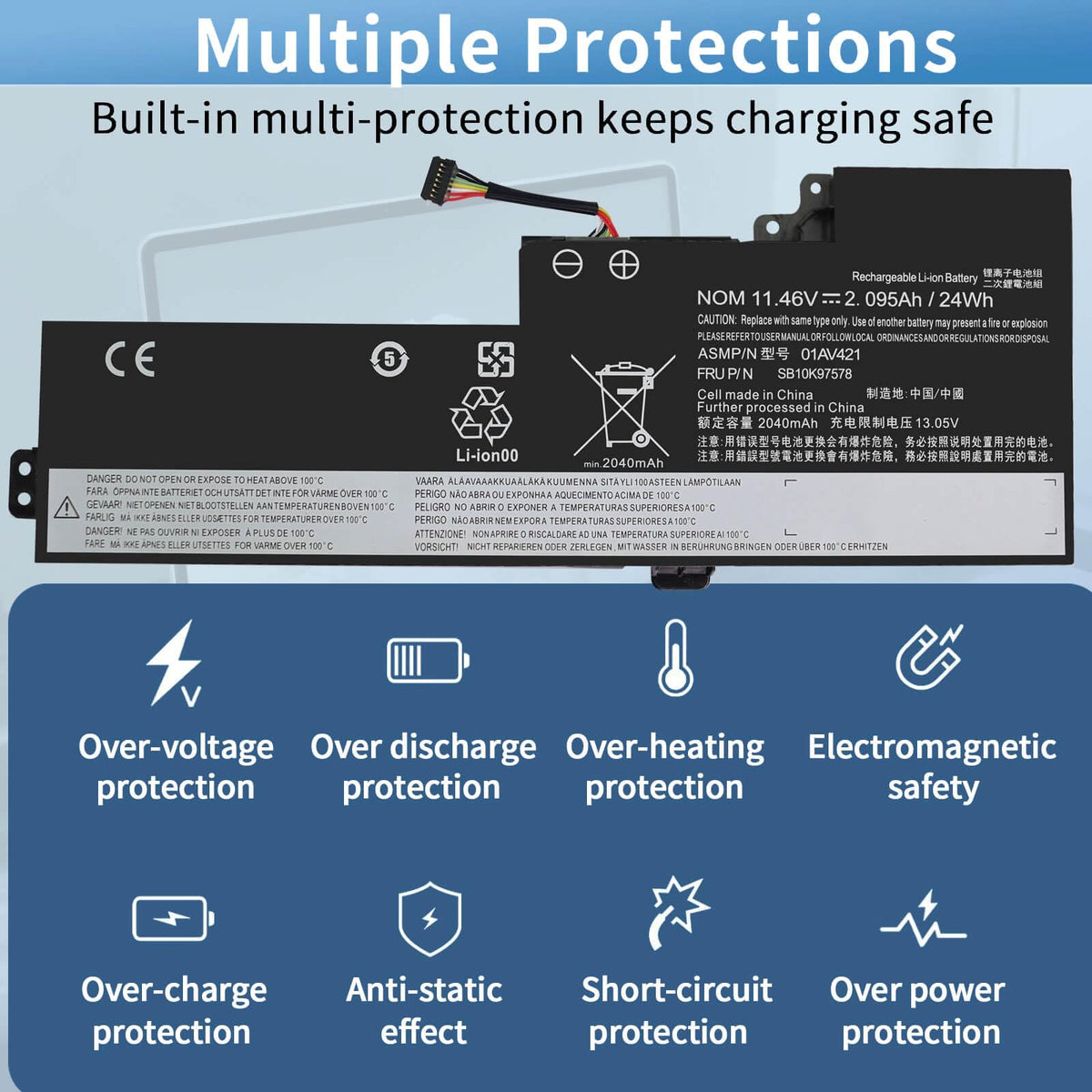 King EBOYEE battery installed inside a ThinkPad demonstrating correct internal fit and reliability