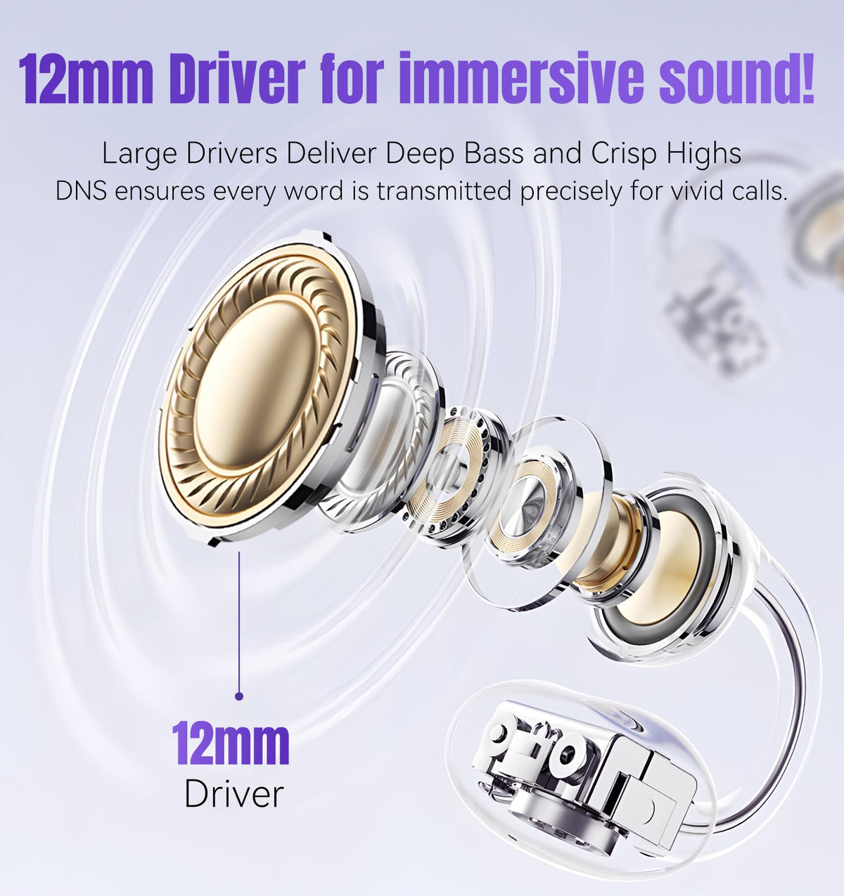 King Lucky 50h playtime with case supports extended listening on the go