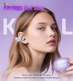 King Lucky clip-on earbud close-up highlighting lightweight comfort and secure fit