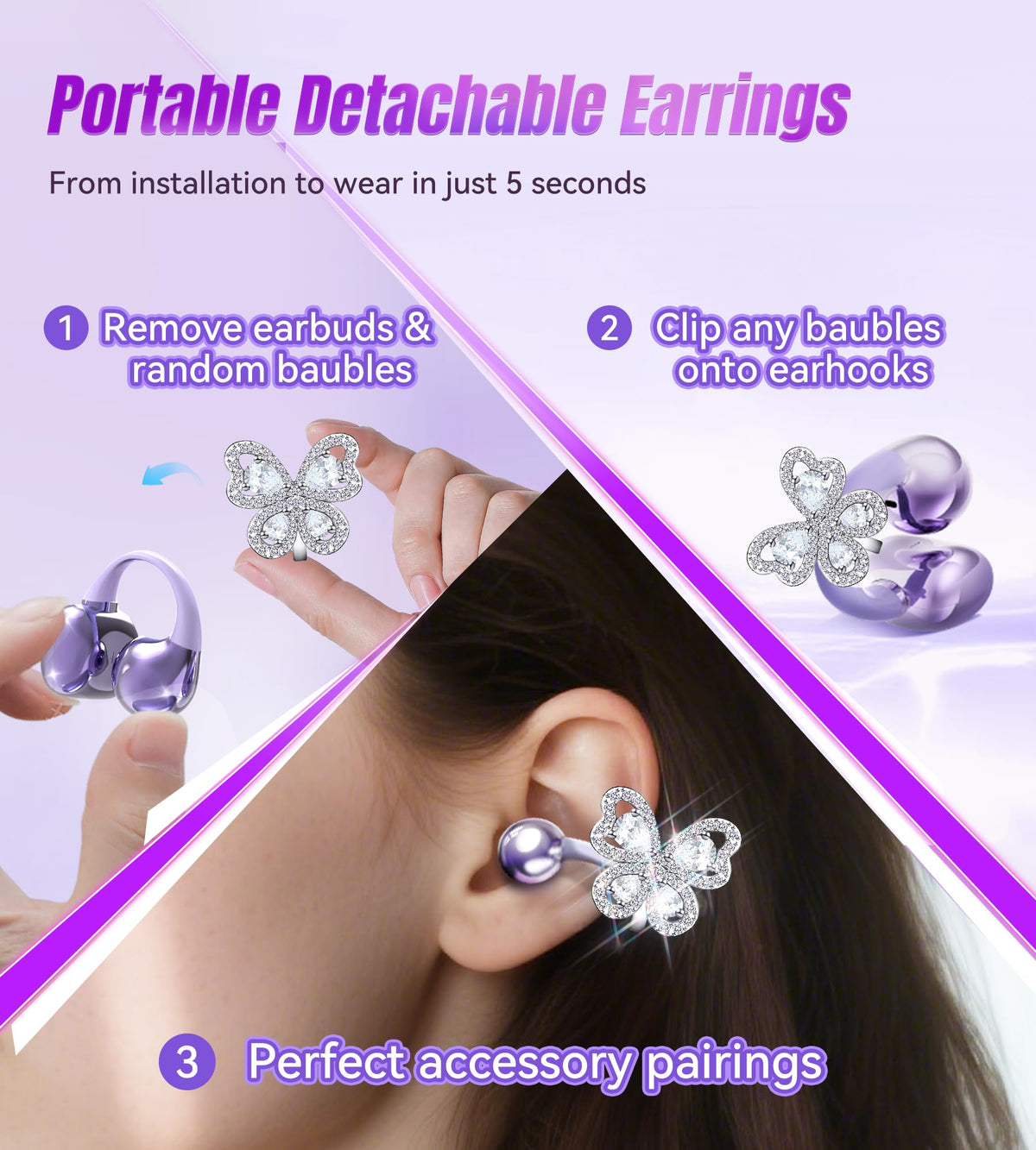 King Lucky earbuds in workout setting portraying sweat resistance and active use benefit