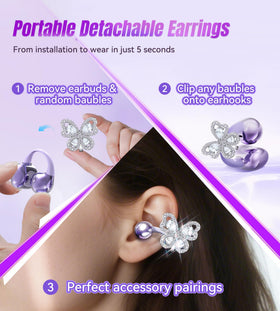 King Lucky earbuds in workout setting portraying sweat resistance and active use benefit