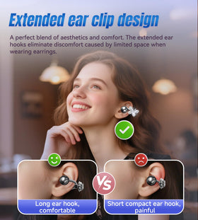 King Lucky earbuds worn on ear side view during daily use, shows secure fit and breathability