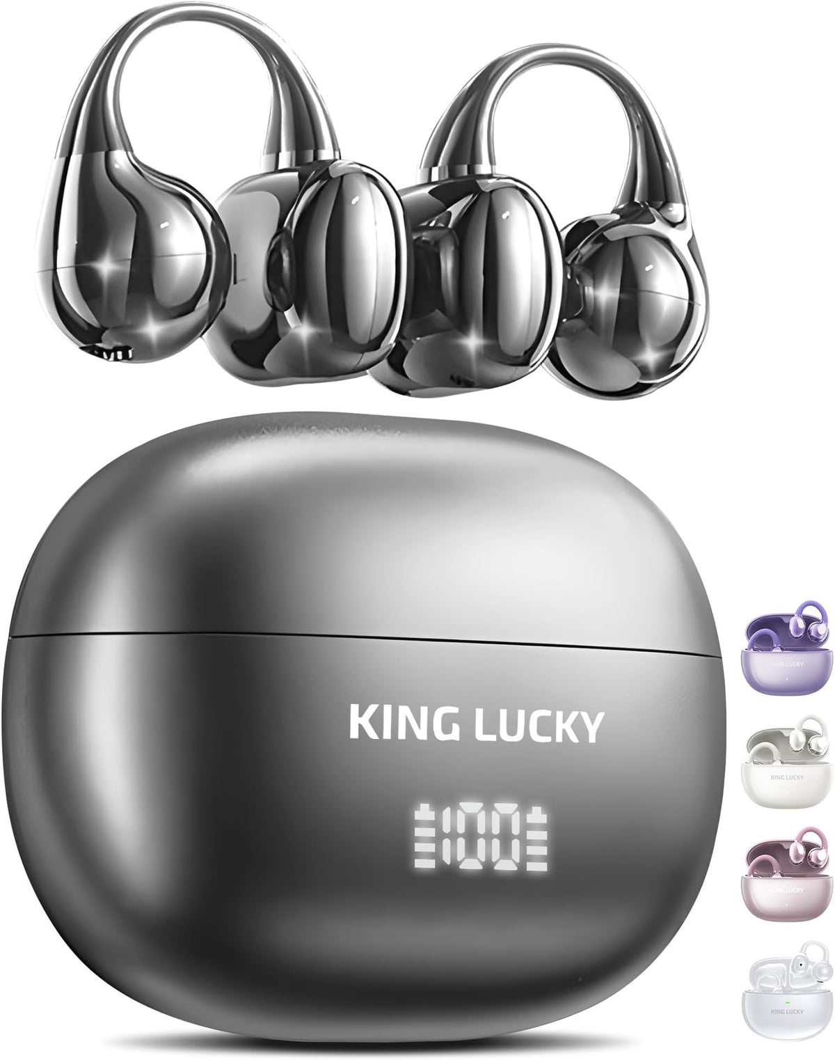 King Lucky Gen 3 front packaging showing earbuds and case, highlights compact convenience