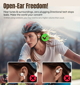 King Lucky earbuds with water splashes illustrating IPX5 sweat protection