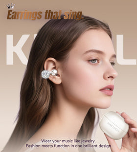 King Lucky i121 clip-on fit close-up, demonstrating secure comfortable wear