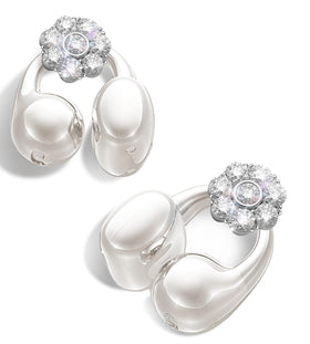King Lucky i121 front view showing open-ear clip-on design and sleek white finish for comfort