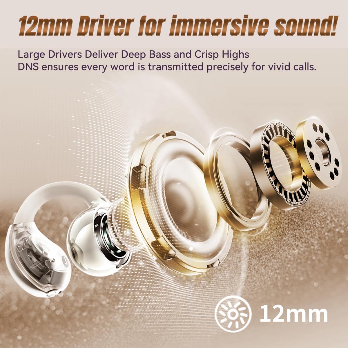 Earbuds with water splashes demonstrating King Lucky IPX4 sweat and splash resistance