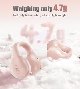 King Lucky i21 pink charging case powers all-day listening