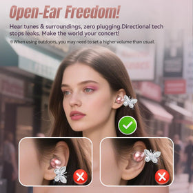 King Lucky earbuds in hand showing compact size and easy portability benefit